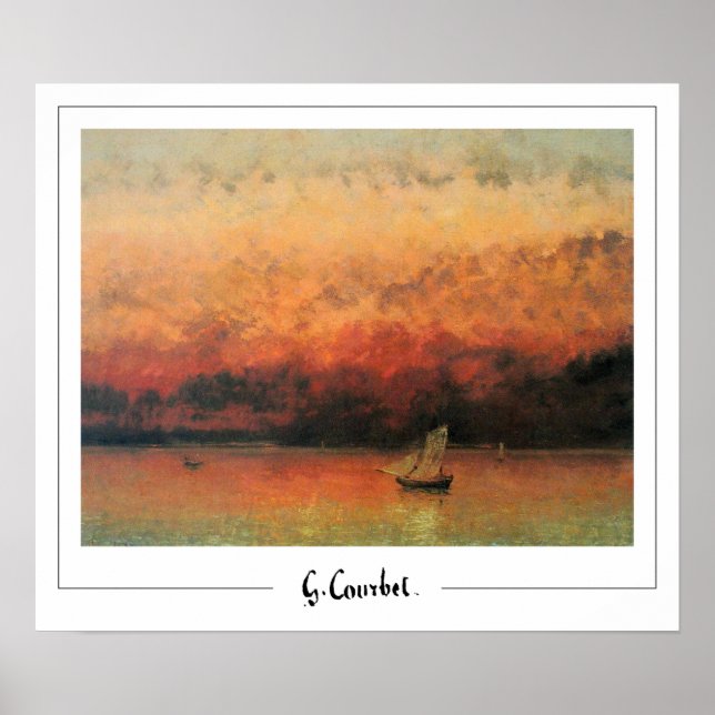 Poster d'art Gustave Courbet Zedign #128-2 (Devant)