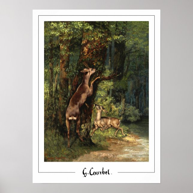 Poster d'art Gustave Courbet Zedign #207-2 (Devant)