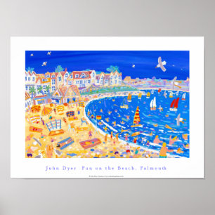 Poster d'art : Gylly Beach Cafe. "Amusez-vous sur 