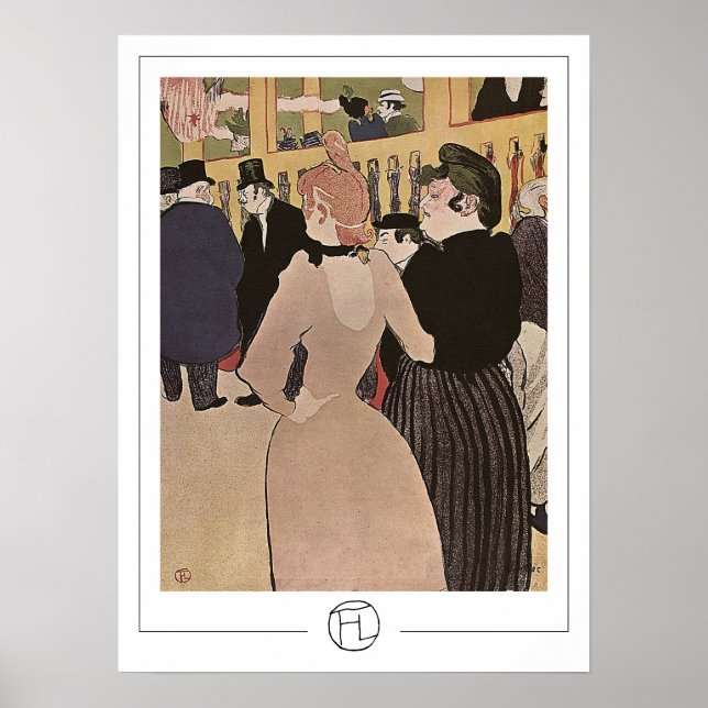 Poster d'art Henri de Toulouse-Lautrec Zedign #91 (Devant)