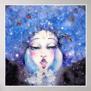 Poster d'art hivernal