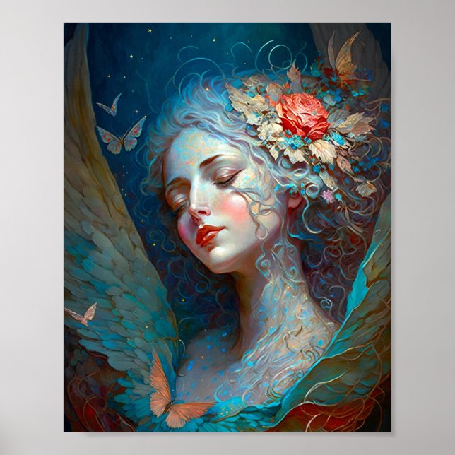 Poster d'art Imaginaire Angel Wings (Devant)