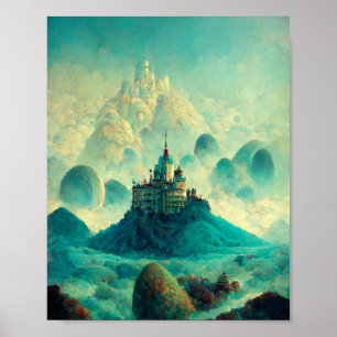 Poster d'art Imaginaire des châteaux de Fairytale