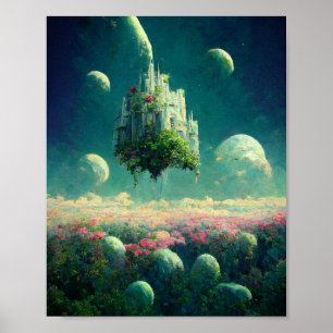 Poster d'art Imaginaire du château flottant