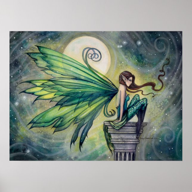 Poster d'art Imaginaire poilu Aquamarine Imprimer (Devant)