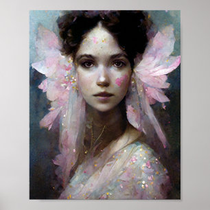 Poster d'art Imaginaire rose Fae 3