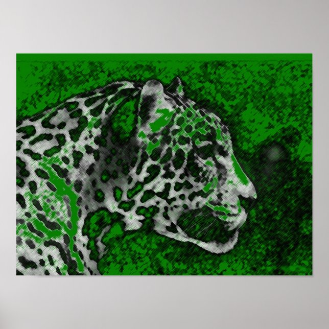 Poster d'art Jaguar Pop Imprimer - Posters Jaguar (Devant)