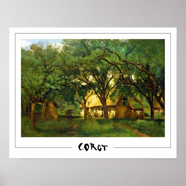 Poster d'art Jean-Baptiste-Camille Corot Zedign #1 (Devant)