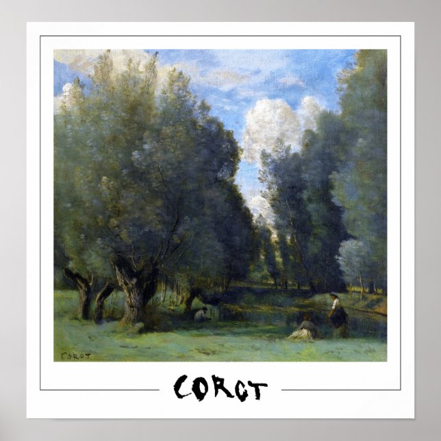 Poster d'art Jean-Baptiste-Camille Corot Zedign #1 (Devant)