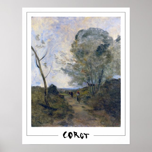 Poster d'art Jean-Baptiste-Camille Corot Zedign #2 (Devant)