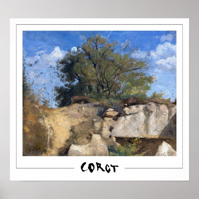 Poster d'art Jean-Baptiste-Camille Corot Zedign #2 (Devant)