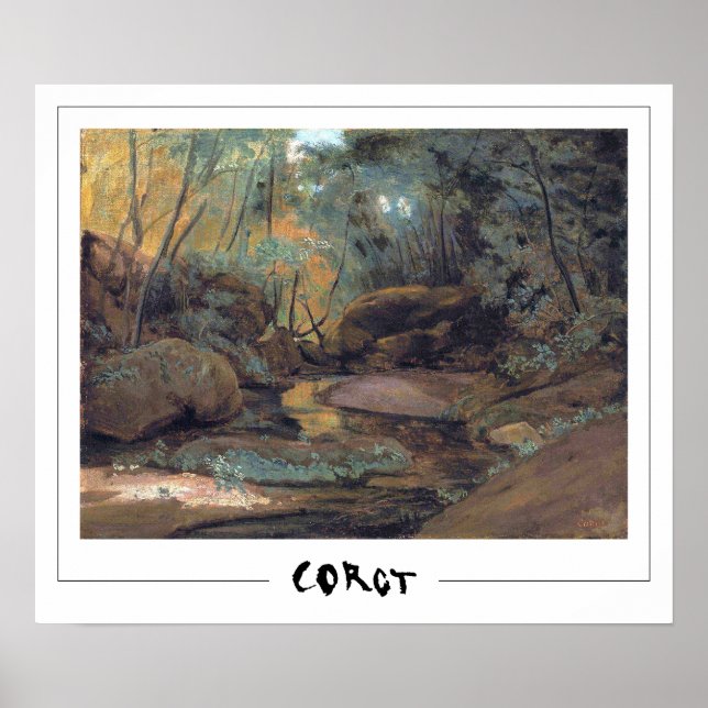 Poster d'art Jean-Baptiste-Camille Corot Zedign #3 (Devant)