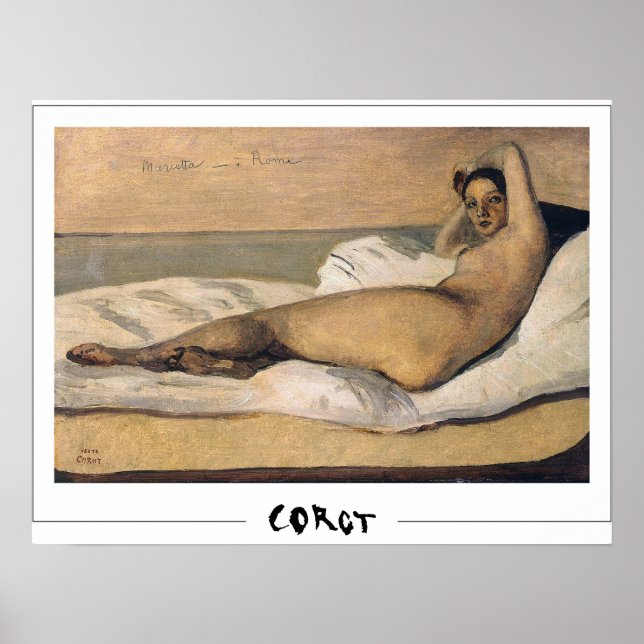 Poster d'art Jean-Baptiste-Camille Corot Zedign #3 (Devant)