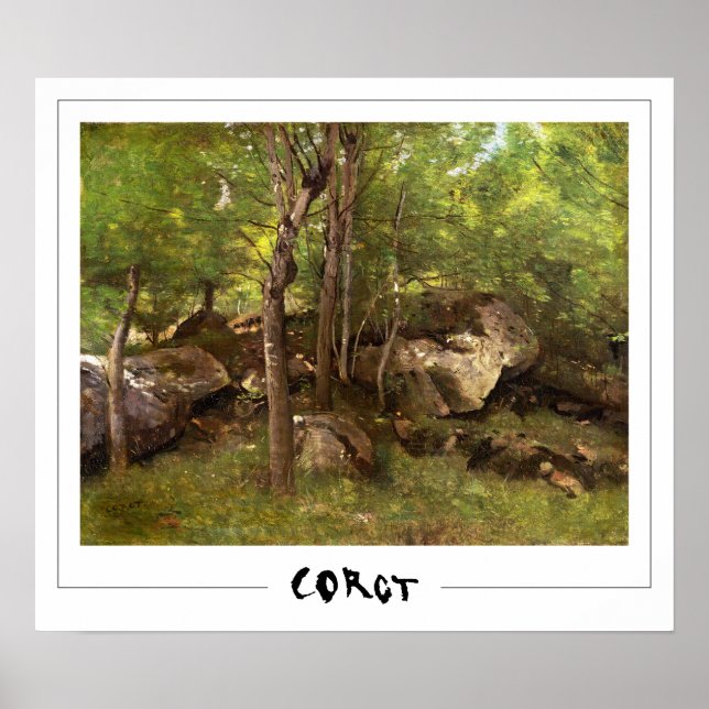 Poster d'art Jean-Baptiste-Camille Corot Zedign #8 (Devant)