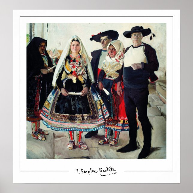 Poster d'art Joaquín Sorolla Zedign #3 (Devant)