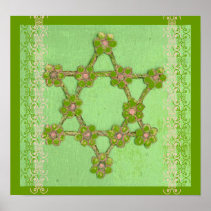 Poster d'Art Juif Star Judaïca