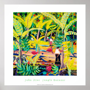 Poster d'art : Jungle Bananas, Costa Rica Rainfore