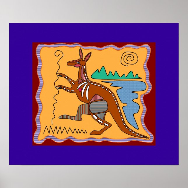 Poster d'art Kangaroo X-ray (Devant)