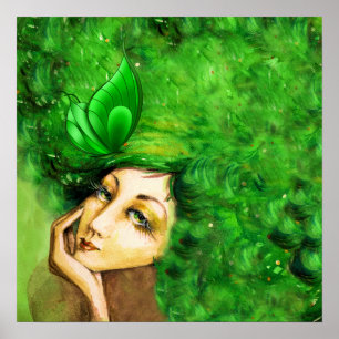 Poster d'art Lady Papilionem