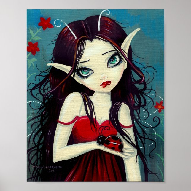 Poster d'art Ladybug Fairy Big Eye (Devant)