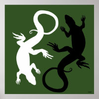 Poster d'art Lizard Poster d'art Reptile Imprimés 