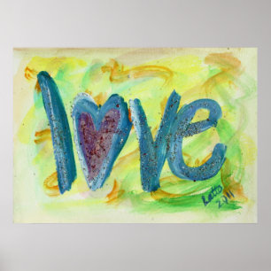 Poster d'art Love Fresh Spring Painting Imprimer