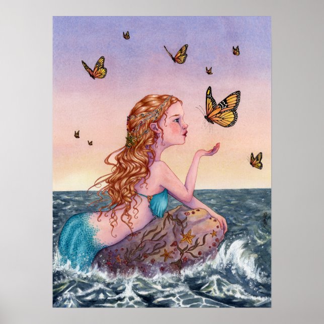 Poster d'Art Mermaid - Amenez-moi des collations (Devant)