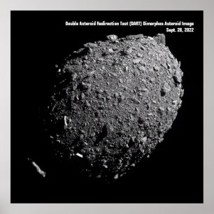 Poster DART Mission Dimorphos Asteroid DRACO Image Photo
