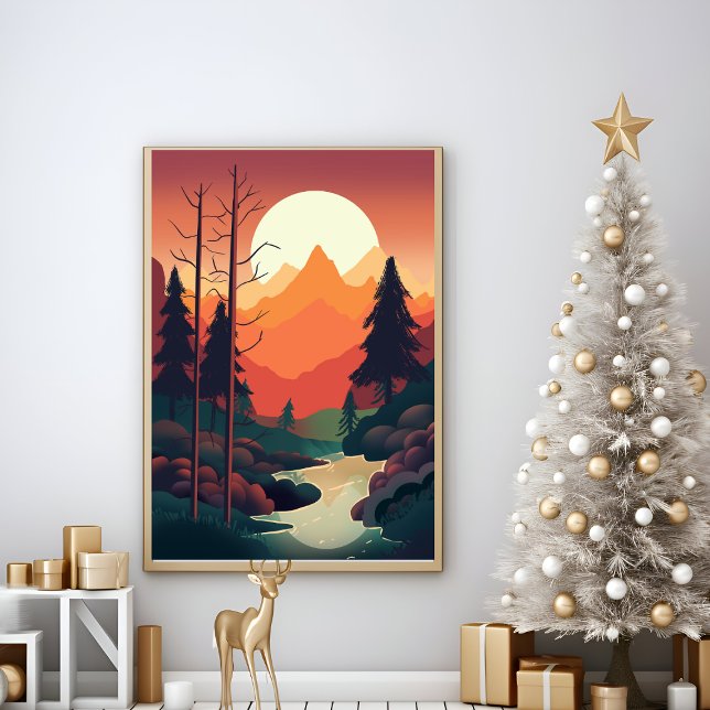 poster d'art moderne Abstrait Nature (Créateur téléchargé)