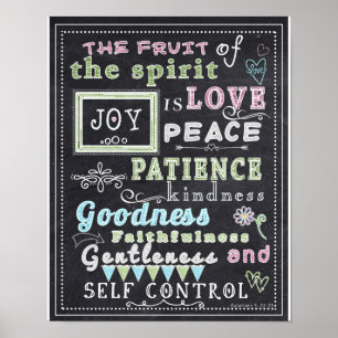 Poster D'Art Mur - Fruit Of The Spirit, Tableau De