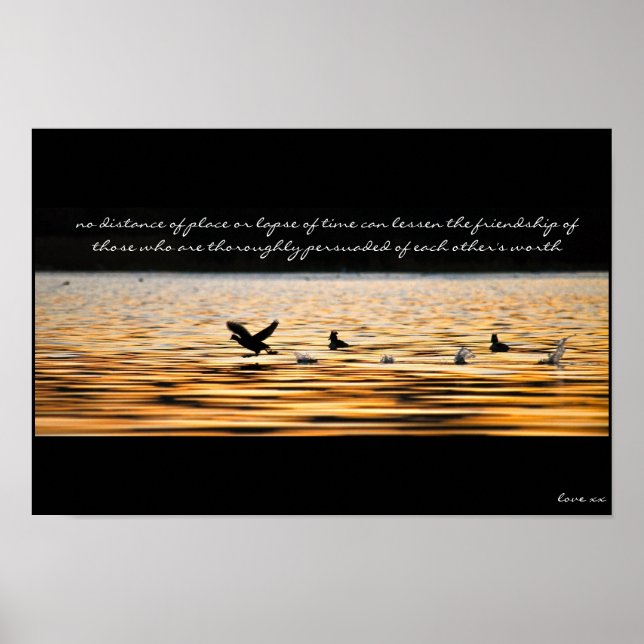Poster d'art mural - Citation d'amitié - Citation  (Devant)