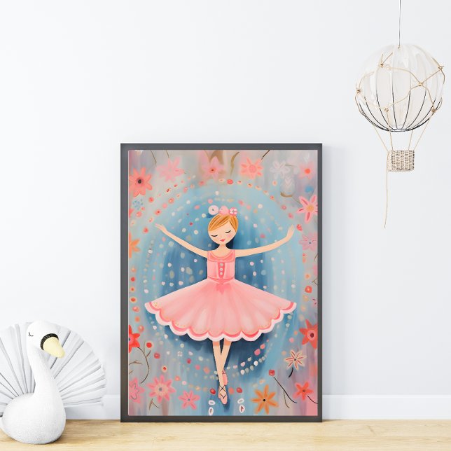 Poster d'art mural de Little Ballerina (Créateur téléchargé)