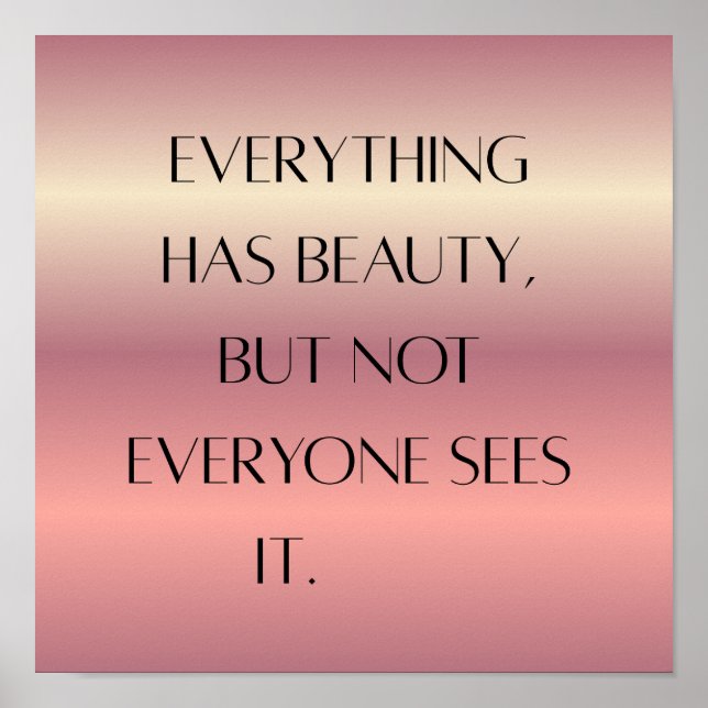 Poster d'art mural inspiré - Minim moderne (Devant)