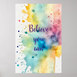 Poster d'art mural Motivational Watercolor 10