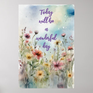 Poster d'art mural Motivational Watercolor 19