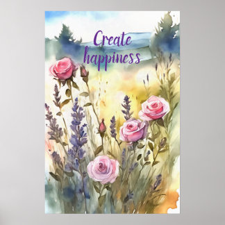 Poster d'art mural Motivational Watercolor 98