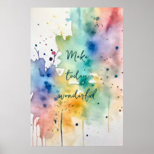 Poster d'art mural Motivationnel aquarelle 12