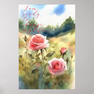 Poster d'art mural Motivationnel Aquarelle 71