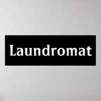 Poster d'art mural noir Lave-linge Imprimer