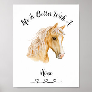Poster d'art mural Palimino Horse