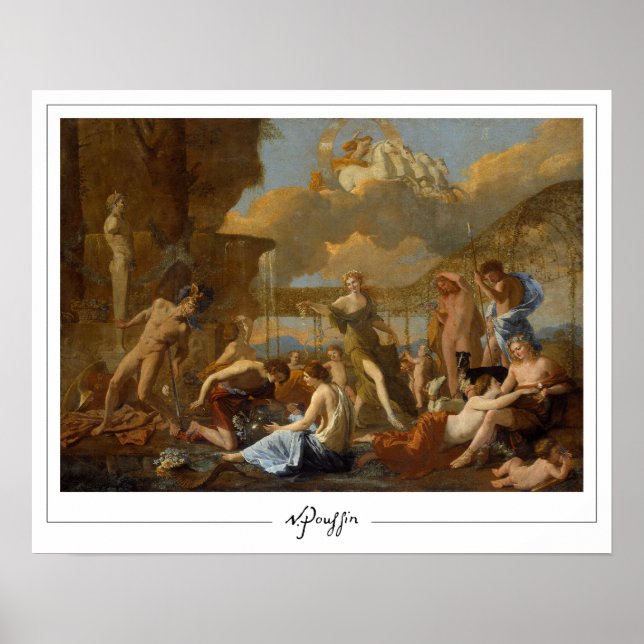 Poster d'art Nicolas Poussin Zedign #245 (Devant)
