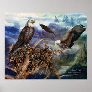 Poster d'art nid de l'aigle/Imprimer