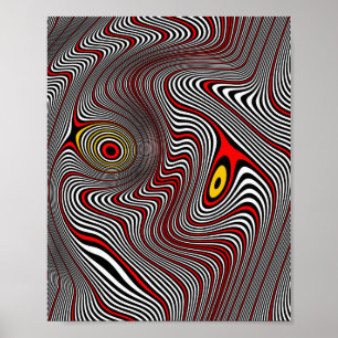 Poster d'art Op de l'Aura migraine