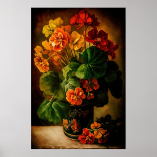 Poster d'Art Orange Nasturtium - Téléchargeable