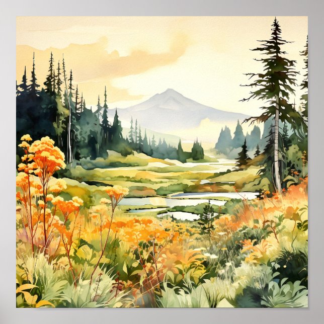Poster d'art paysager du Colorado (Devant)