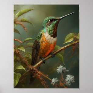 Poster d'art Peinture de colibri