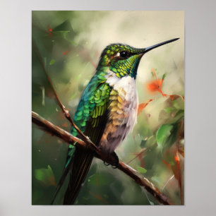 Poster d'art Peinture de colibri