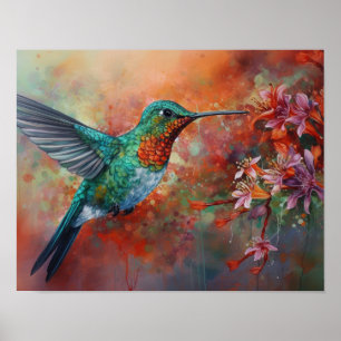 Poster d'art Peinture de colibri