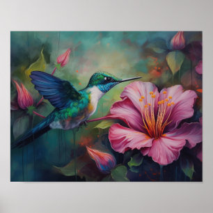 Poster d'art Peinture de colibri