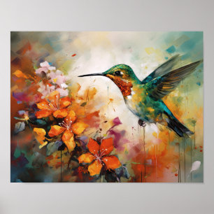 Poster d'art Peinture de colibri